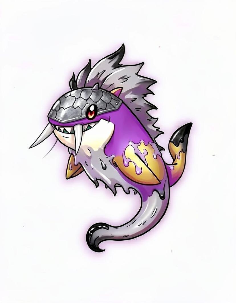 Hauntchomp, a Pokemon OC made on GenTube