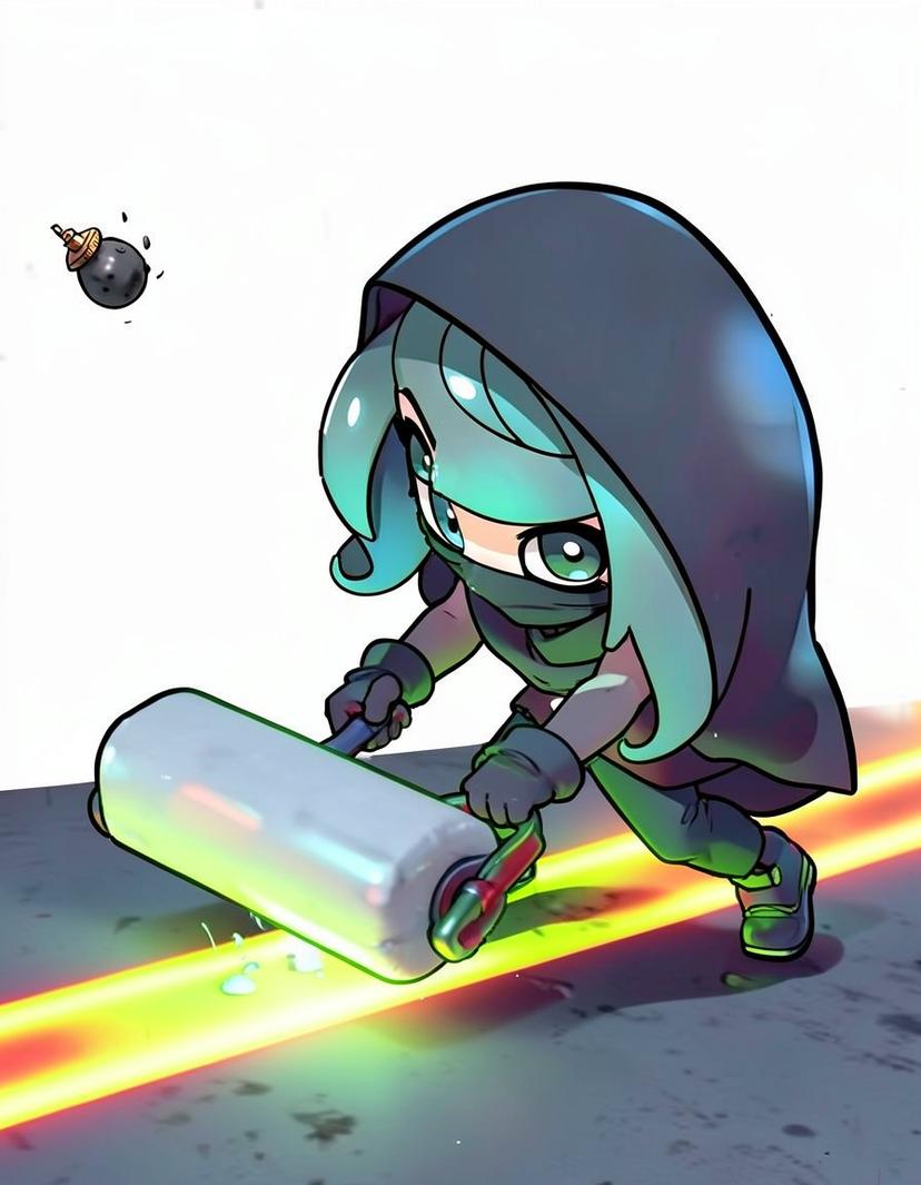 Violet Veil, a Splatoon OC made on GenTube