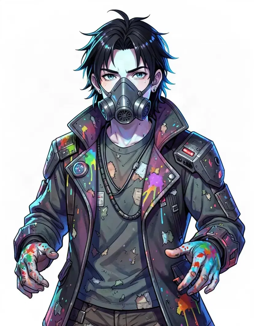 Glitch, a Arcane OC made on GenTube