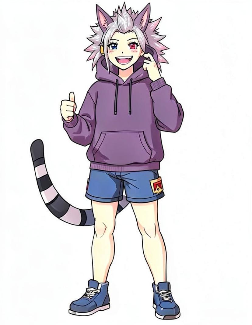 Amberflare, a My Hero Academia OC made on GenTube