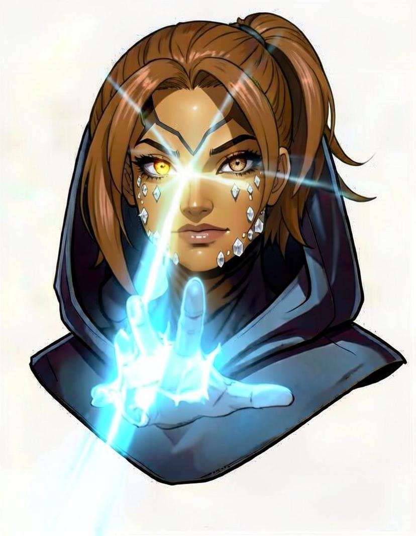 Cosmolight, a Marvel Superhero OC made on GenTube