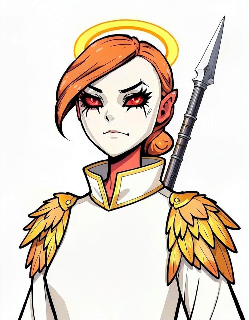 Seraphic Xara, a Hazbin Hotel OC made on GenTube
