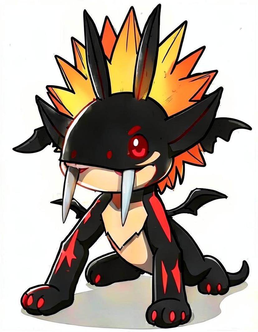 Nightflare, a Pokemon OC made on GenTube