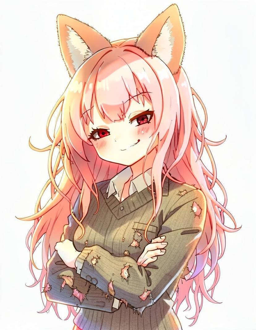 Roxy Chattel, a Catgirl OC made on GenTube