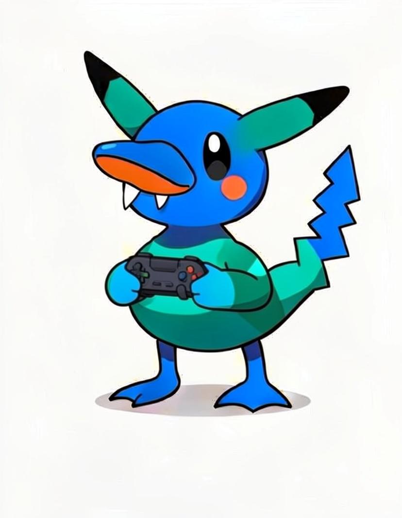Sparklo, a Pokemon OC made on GenTube