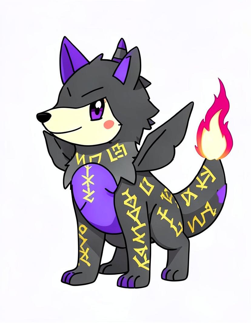 Emberfang, a Pokemon OC made on GenTube