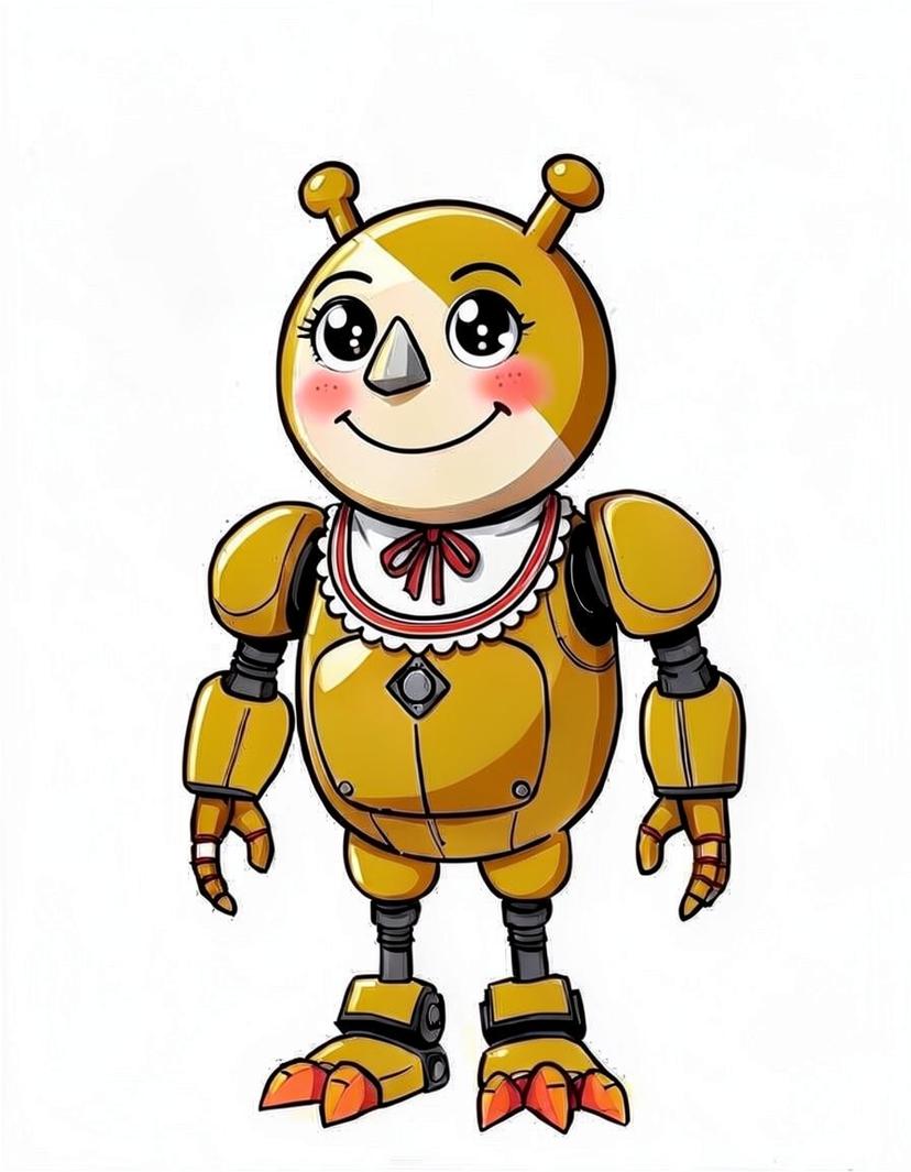 CluckSpark, a FNAF OC made on GenTube