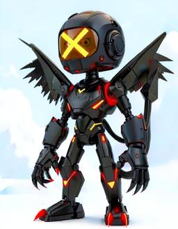 Nightcrux, a Murder Drones OC made on GenTube