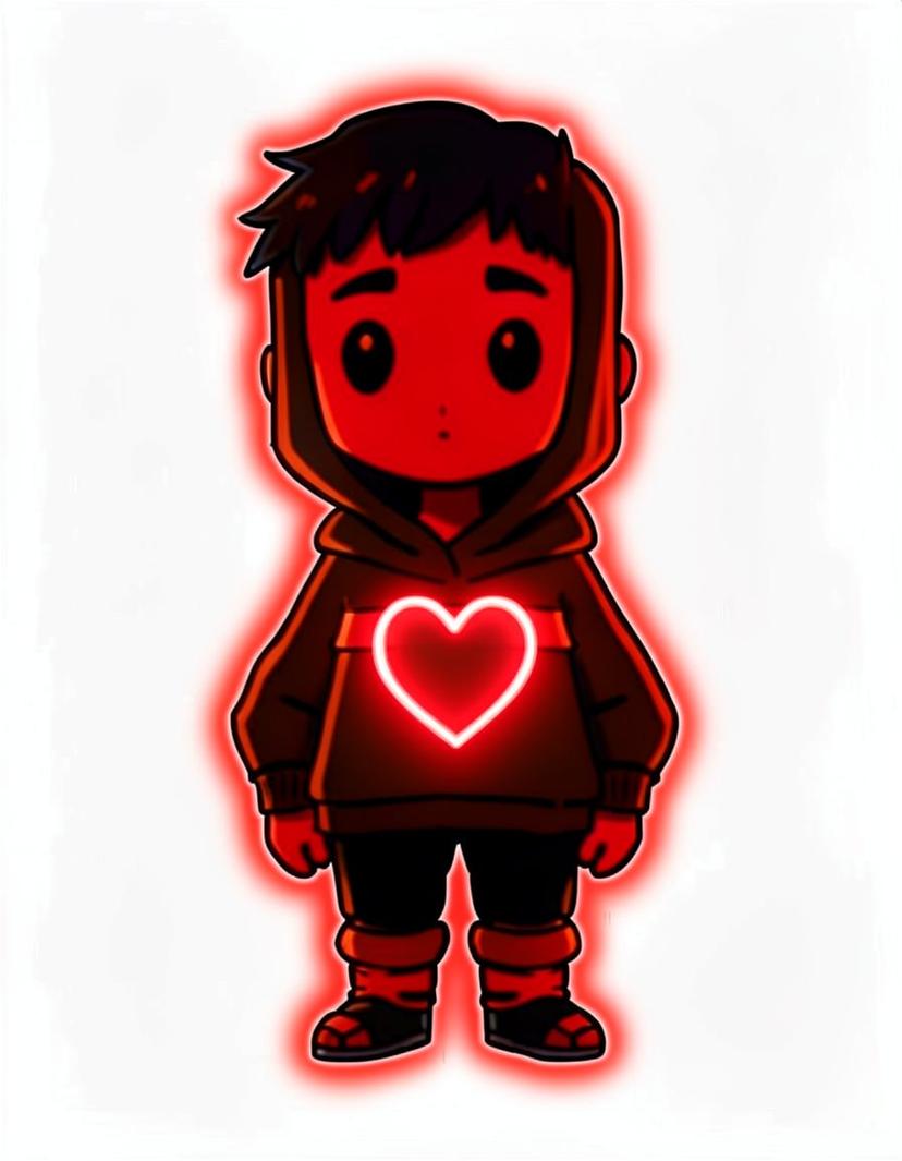Shade Ember, a Deltarune OC made on GenTube