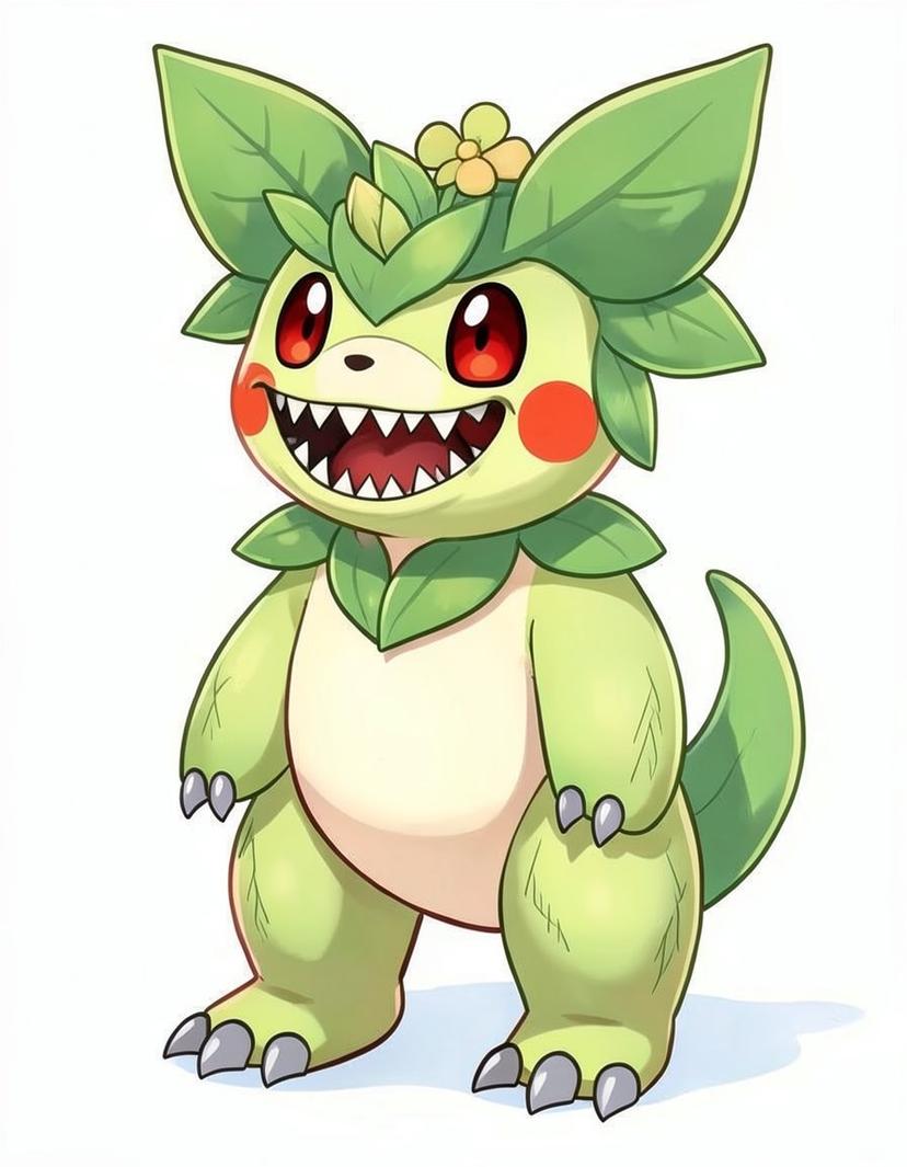 Shrubted, a Pokemon OC made on GenTube