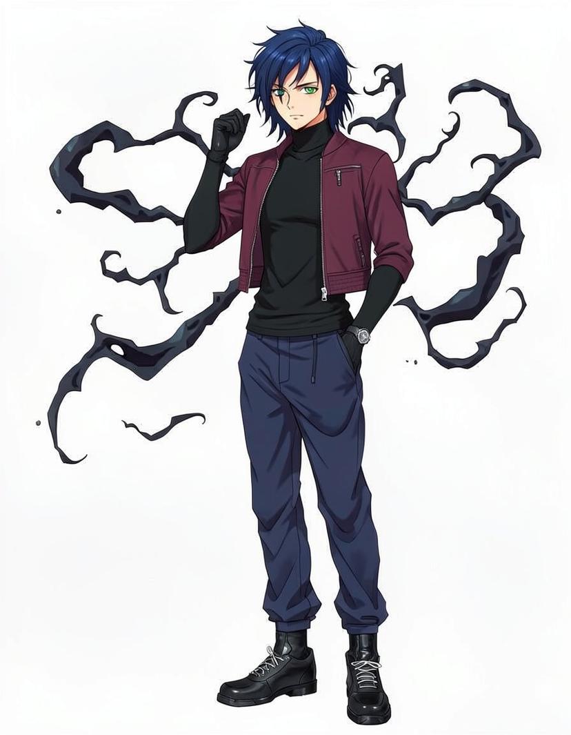 Kiva Fushiguro, a Jujutsu Kaisen OC made on GenTube