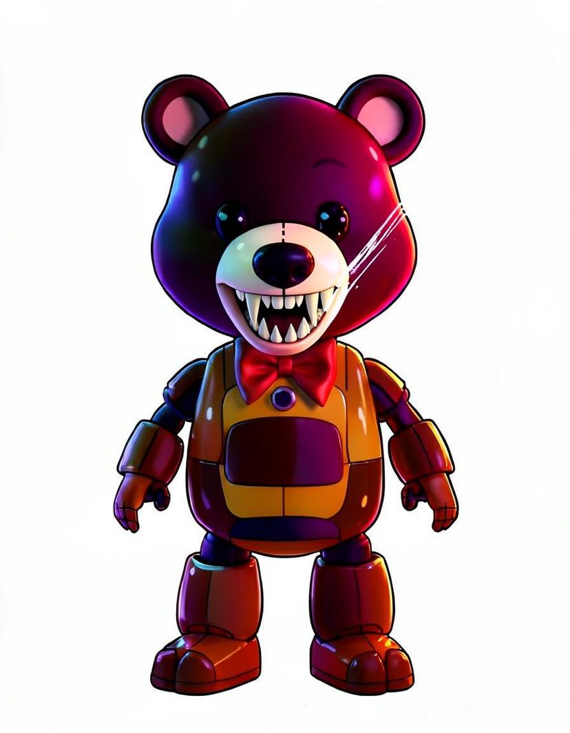 Browntie Bear, a FNAF OC made on GenTube