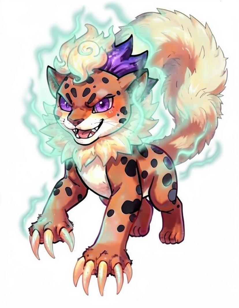 Scorchra, a Pokemon OC made on GenTube