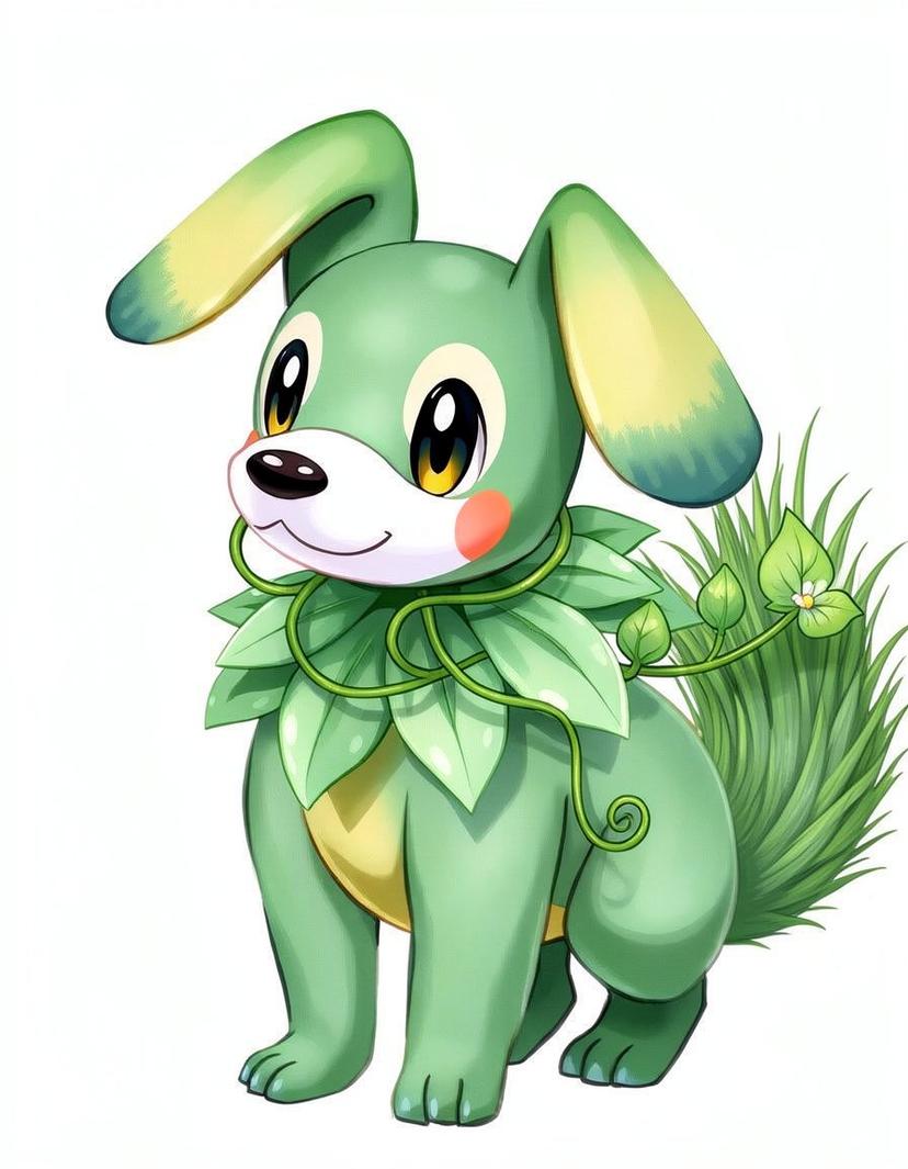 Sproutpup, a Pokemon OC made on GenTube