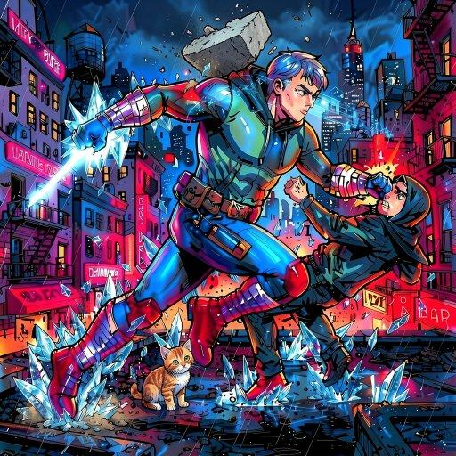 Vortex, a Marvel Superhero OC made on GenTube