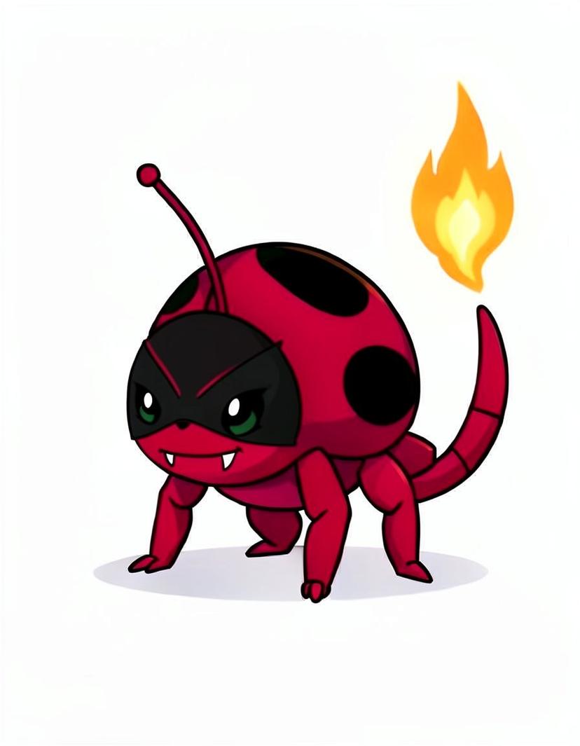 Flamehive, a Pokemon OC made on GenTube