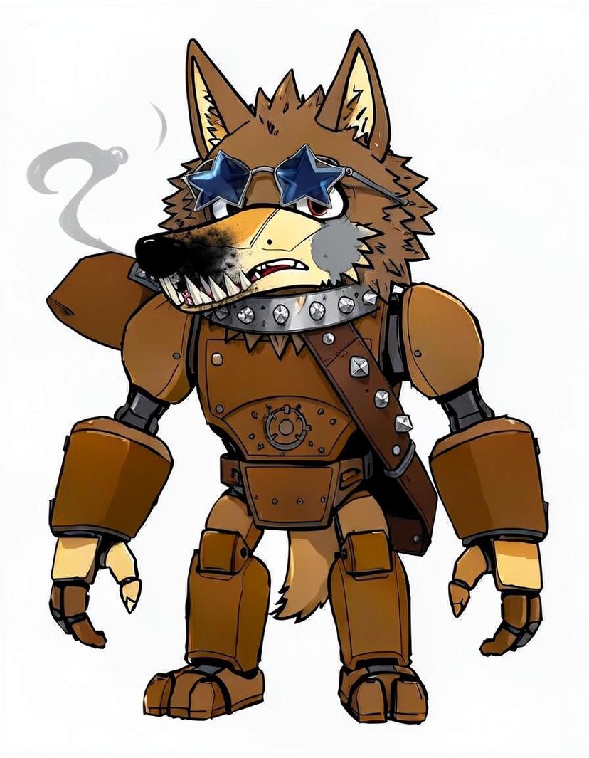 criszin wolf, a FNAF OC made on GenTube