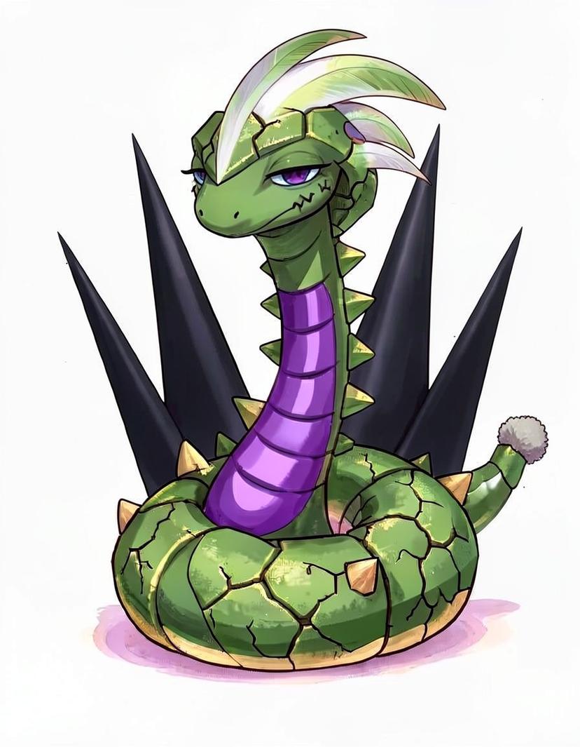 Burrowcoil, a Pokemon OC made on GenTube