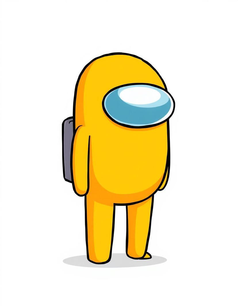 Beanburst, a Among Us OC made on GenTube