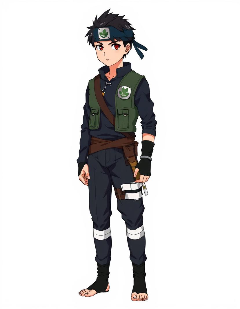 Kairo Leafblade, a Naruto OC made on GenTube