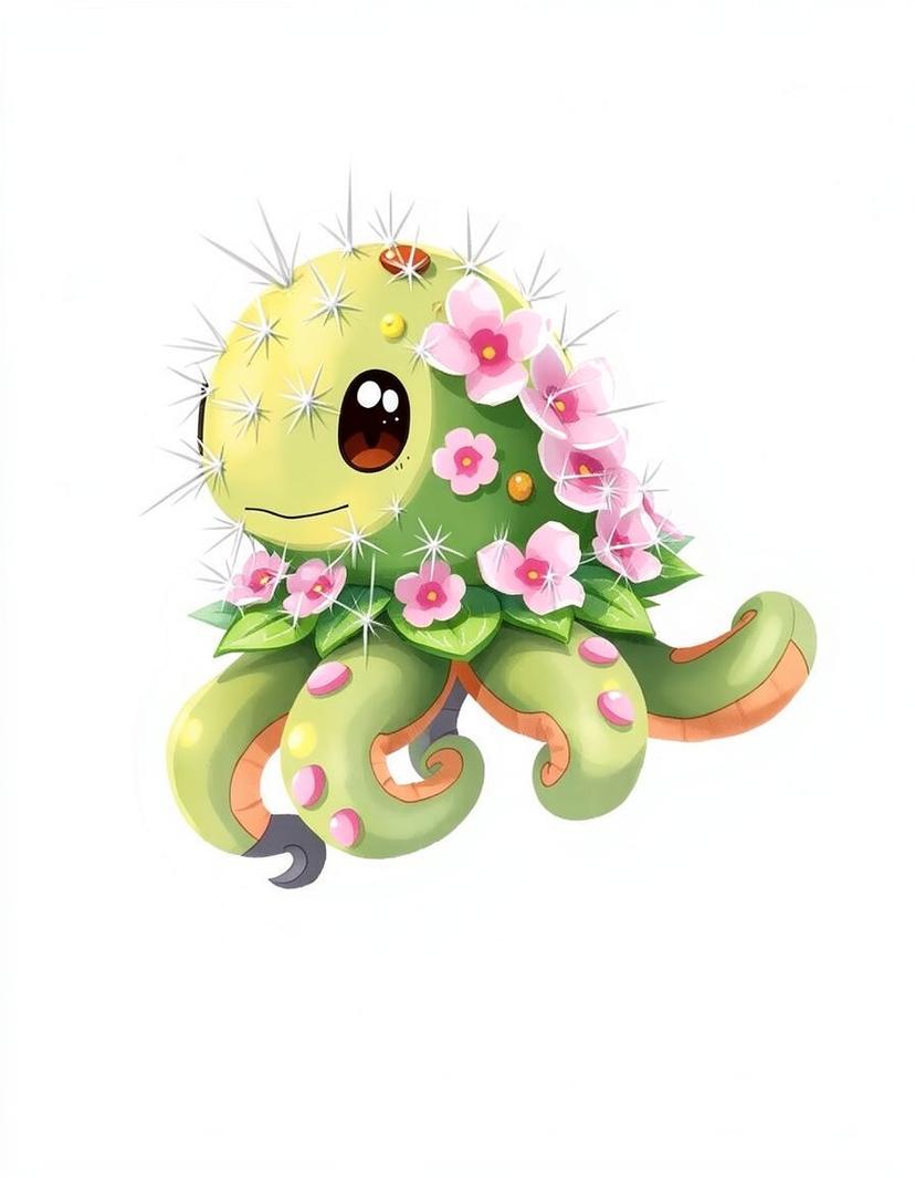 cactopus, a Pokemon OC made on GenTube