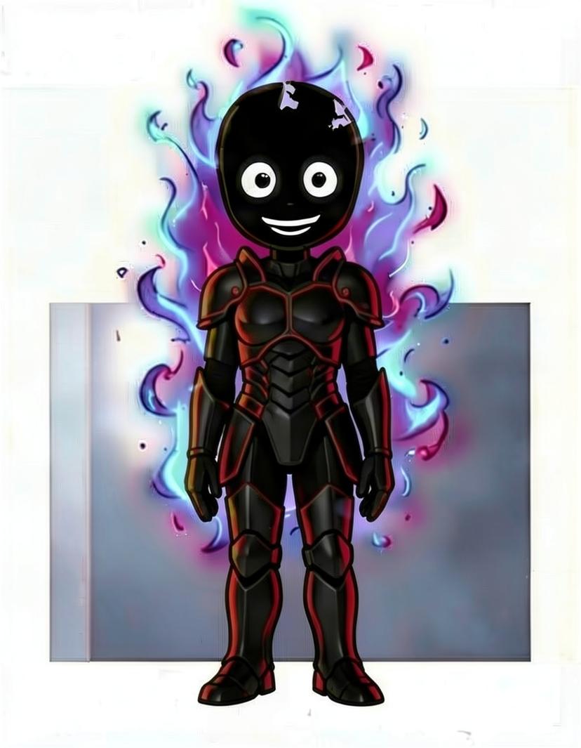Penumbra Glow, a Deltarune OC made on GenTube
