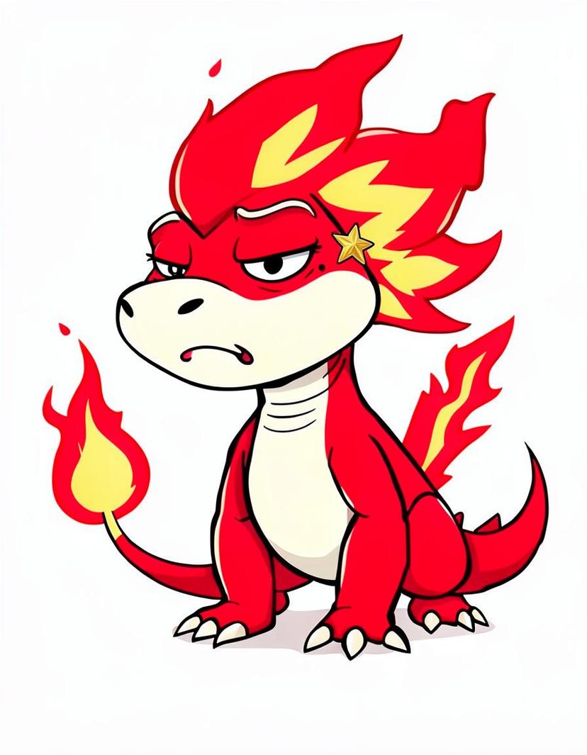 Scarlet Wisp, a Pokemon OC made on GenTube