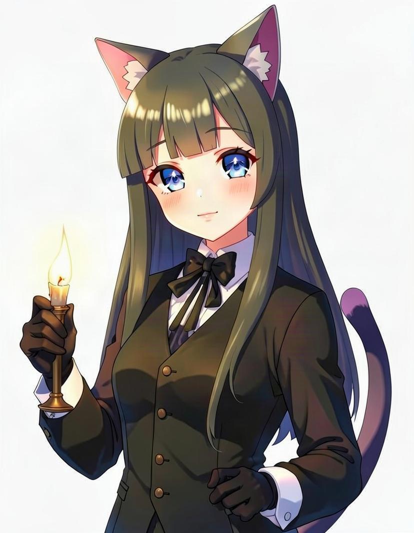 Mira Lune, a Waifu OC made on GenTube