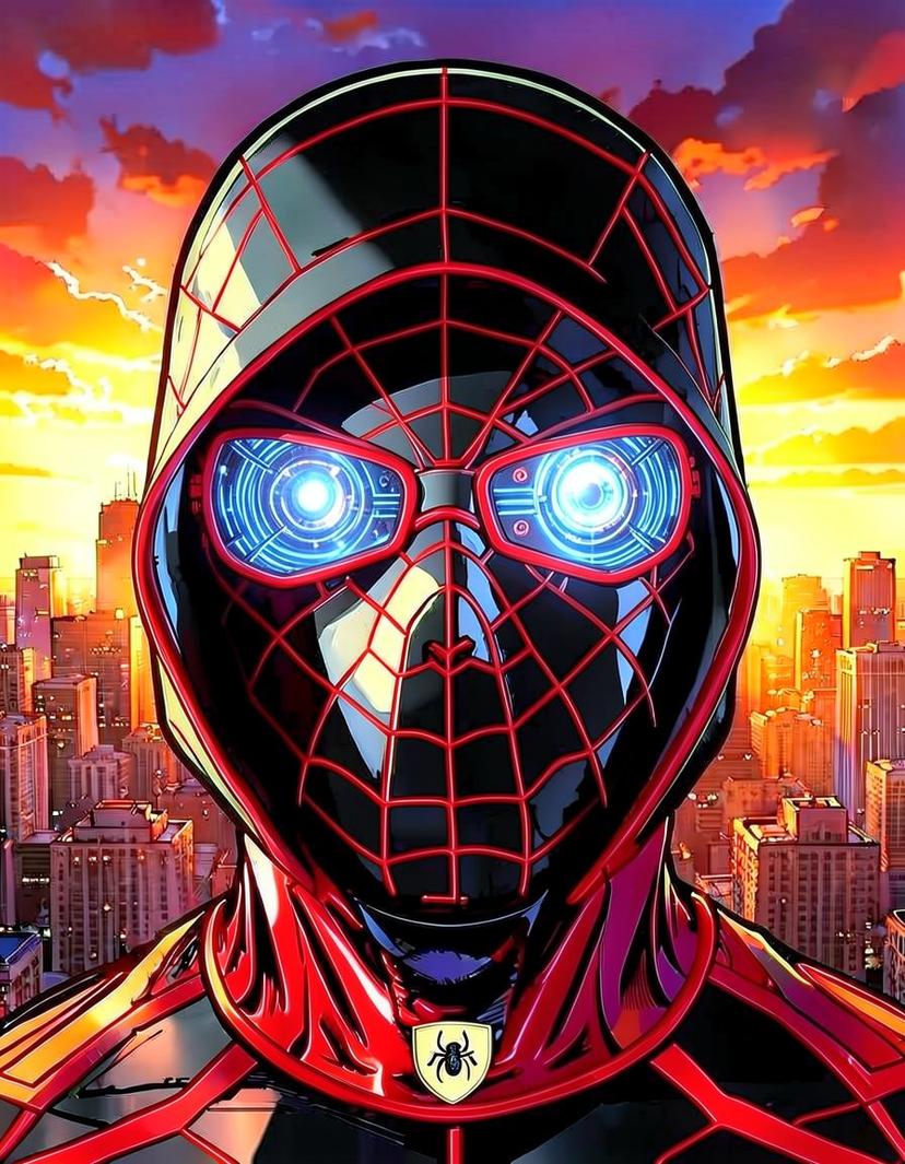 Miles Morales (IWS Suit), a Spider Man OC made on GenTube