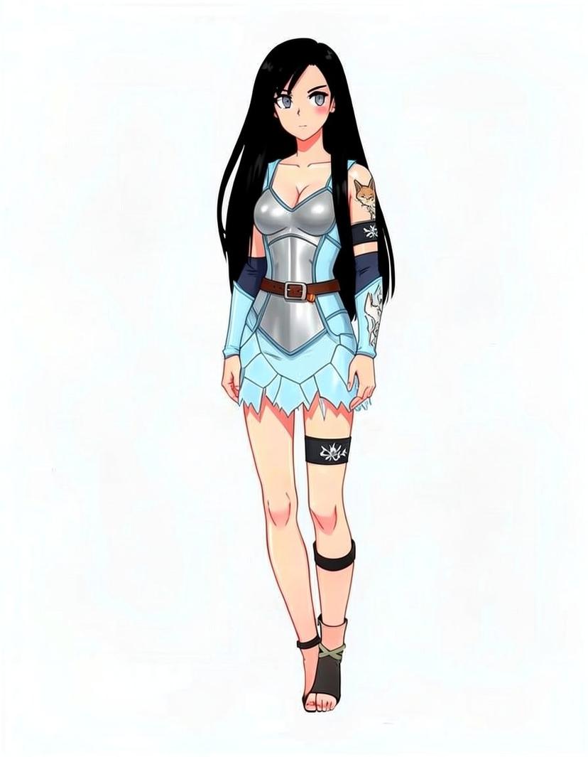 Haku, a Naruto OC made on GenTube
