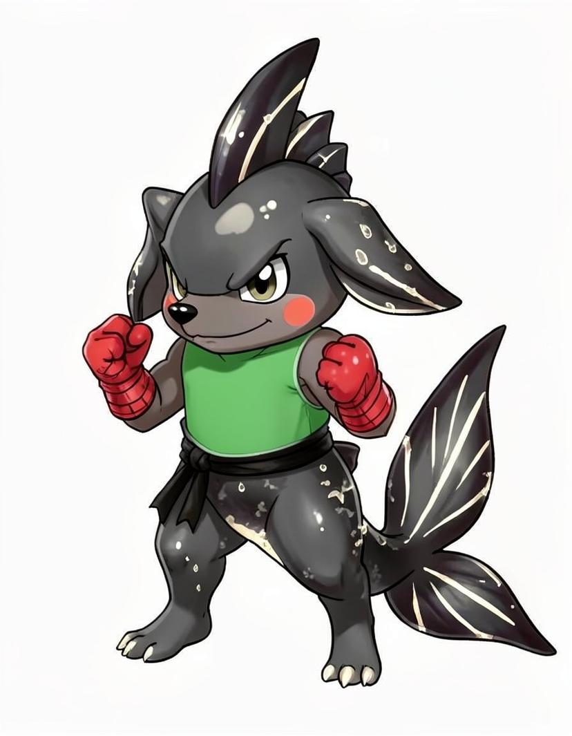 Ripplewoof, a Pokemon OC made on GenTube