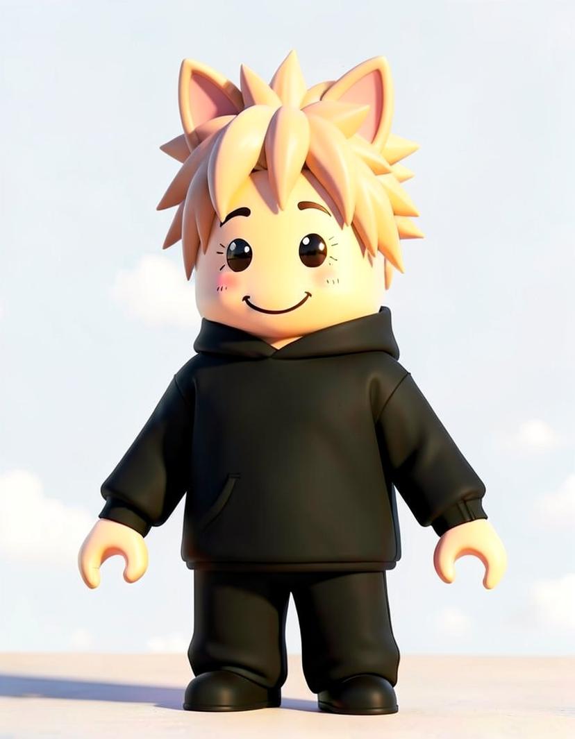 Sunny Paws, a Roblox OC made on GenTube