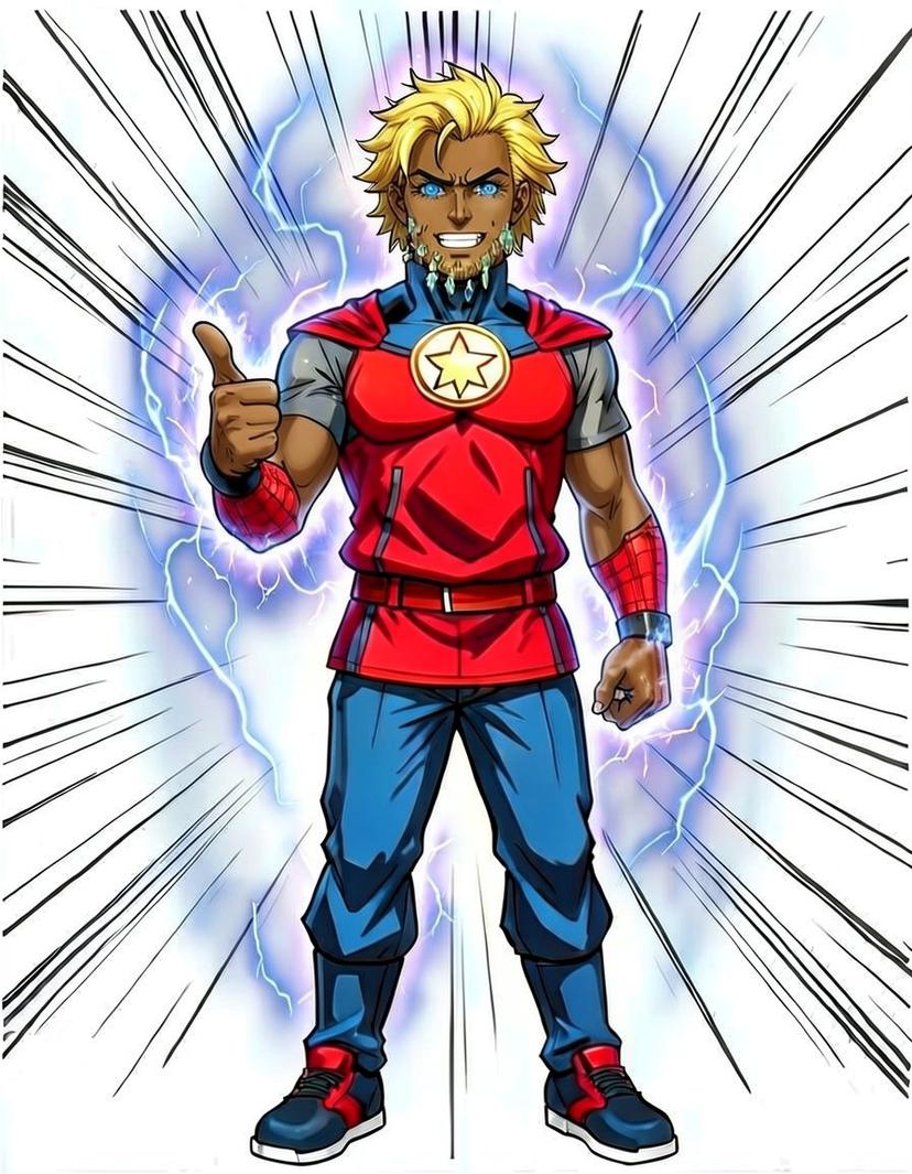 Lorenz, a Marvel Superhero OC made on GenTube