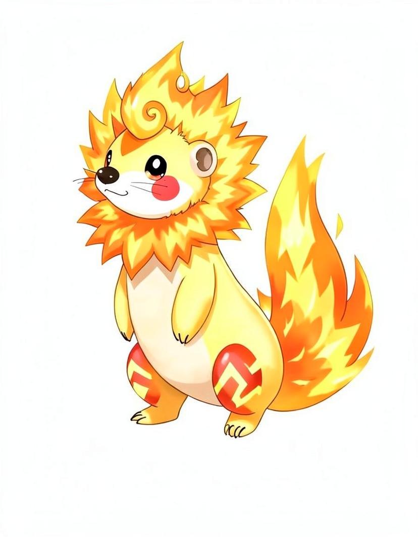 Pyrowhisk, a Pokemon OC made on GenTube