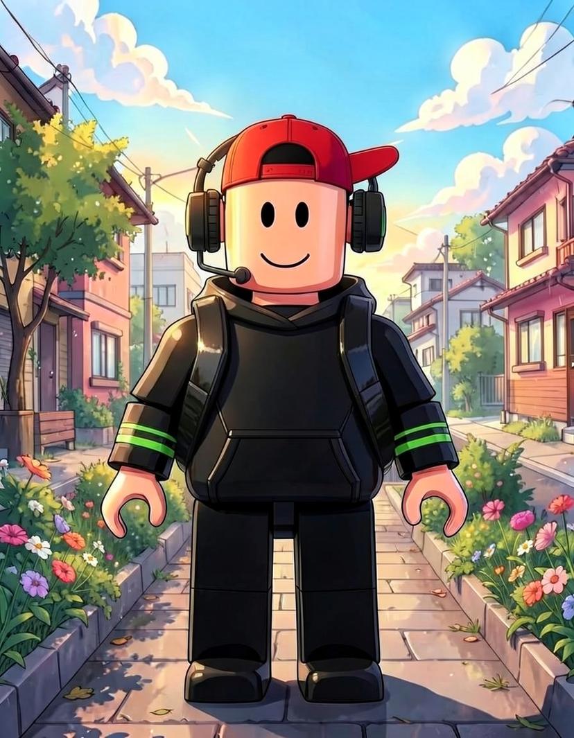 Blockbeat, a Roblox OC made on GenTube