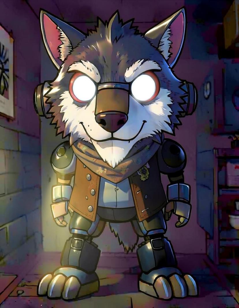 Gearhowl, a FNAF OC made on GenTube