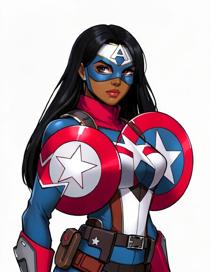 Midnight Aegis, a Marvel Superhero OC made on GenTube