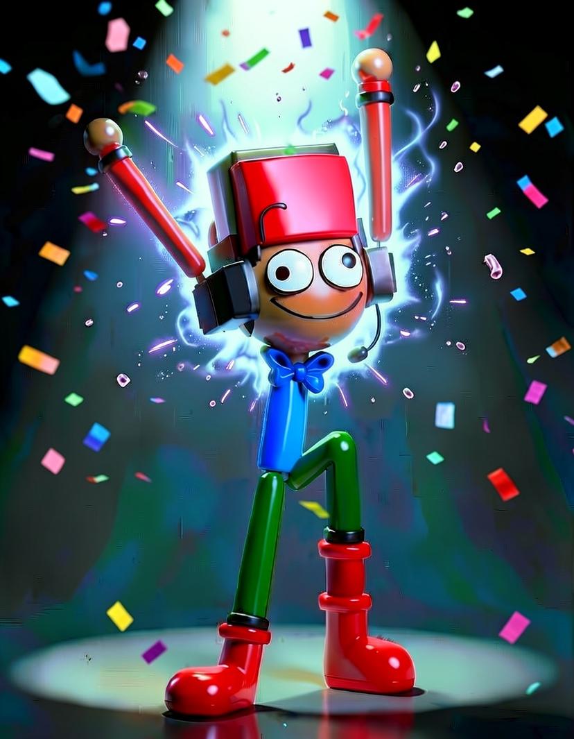 PEWEQUE, a Digital Circus OC made on GenTube
