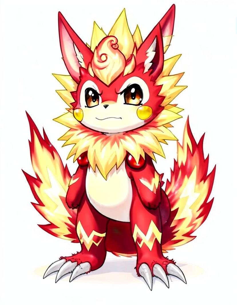 Cindera, a Pokemon OC made on GenTube