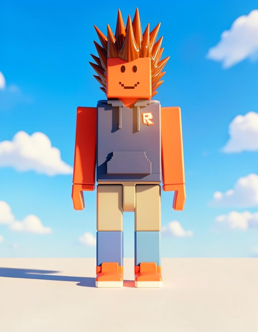 CrimsonBlock, a Roblox OC made on GenTube