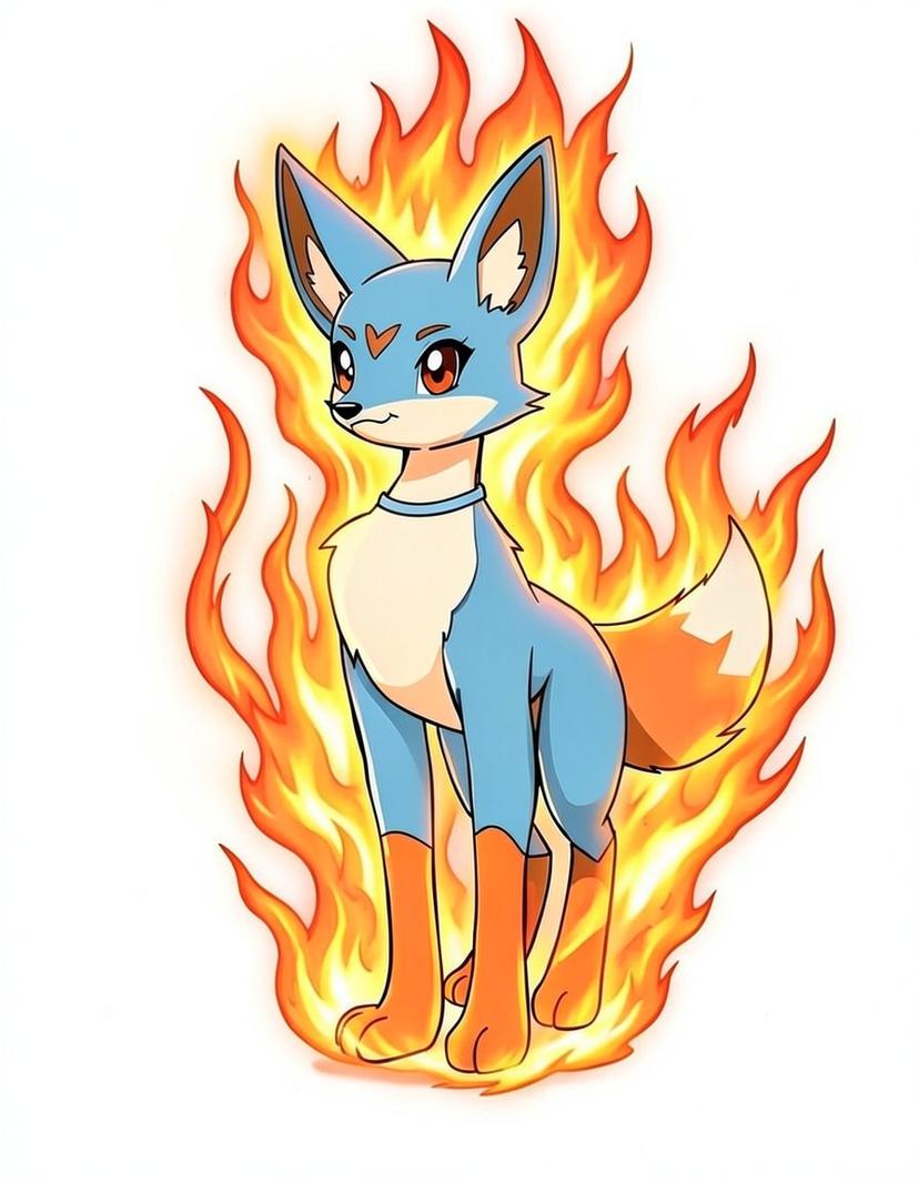 Saffrox, a Pokemon OC made on GenTube