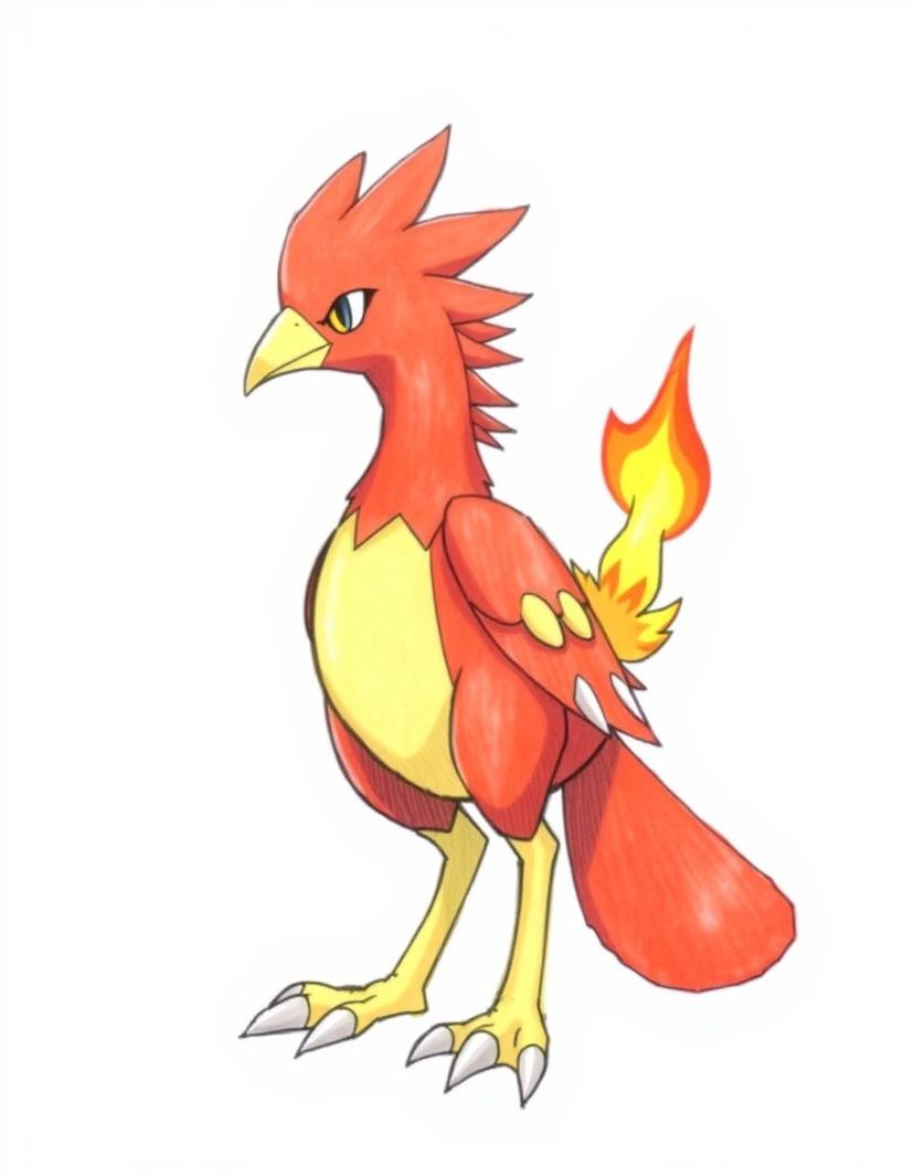Emberbeak, a Pokemon OC made on GenTube