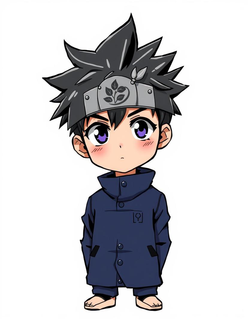Midnight Vex, a Naruto OC made on GenTube