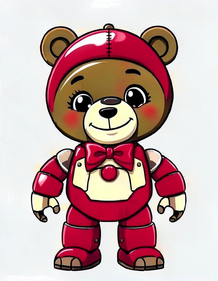 CrimsonCuddle, a FNAF OC made on GenTube