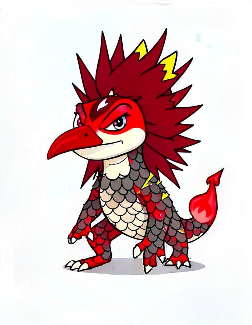 Flarefang Pup, a Pokemon OC made on GenTube