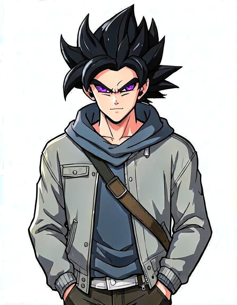 Bardock “Flame” Jr., a Dragon Ball OC made on GenTube