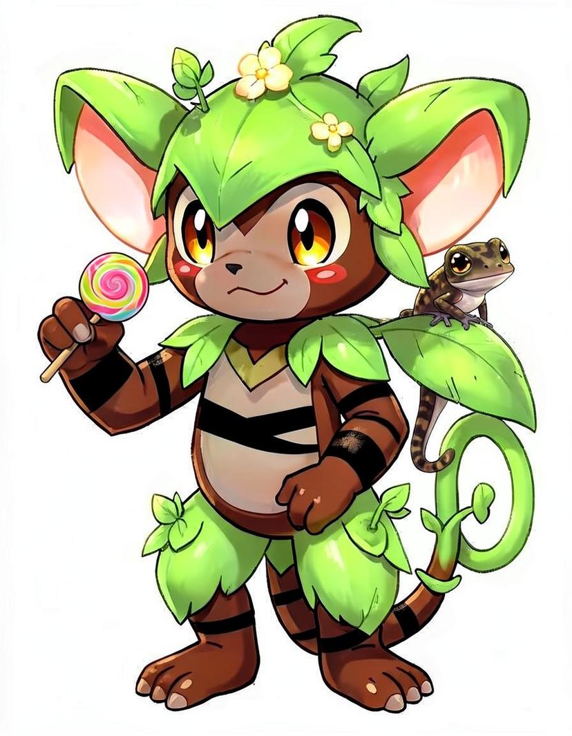 Fernmonk, a Pokemon OC made on GenTube