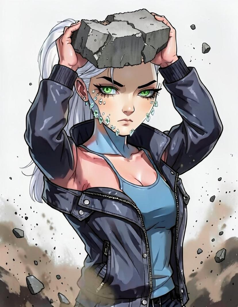 Silverflare, a Marvel Superhero OC made on GenTube