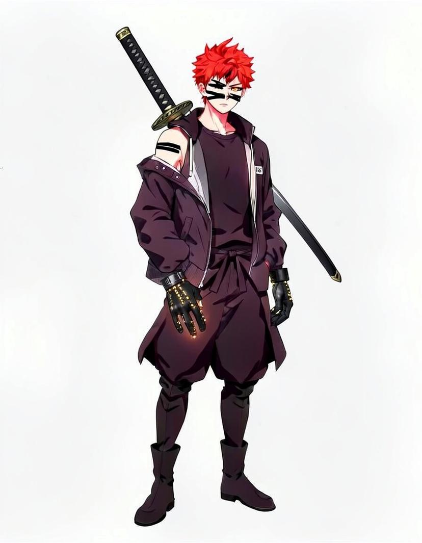 Ashenblade, a Jujutsu Kaisen OC made on GenTube