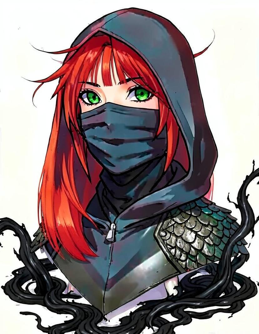 Ravenfire, a Fourth Wing OC made on GenTube